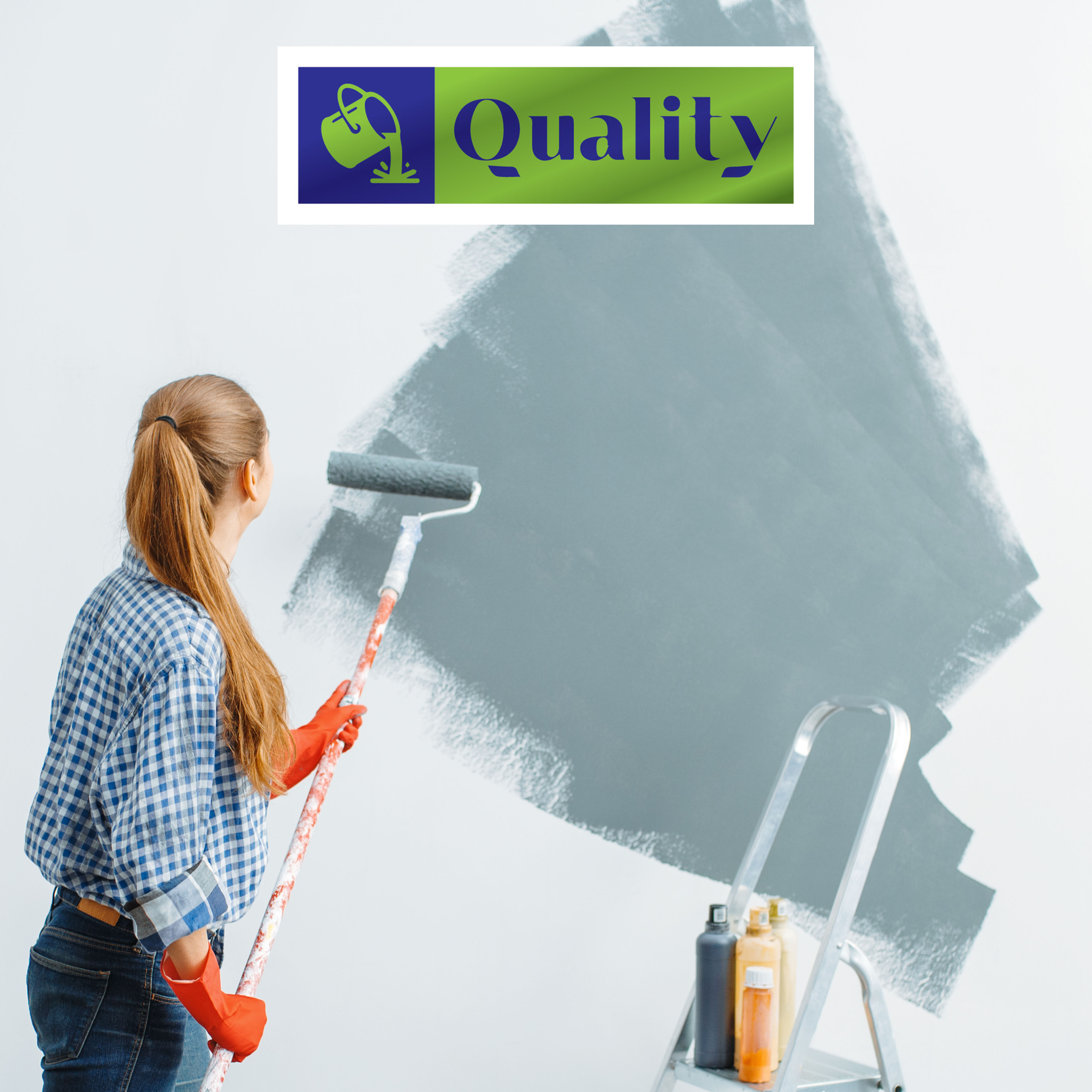 kết hợp xanh dương và xanh lá trong thiết kế logo