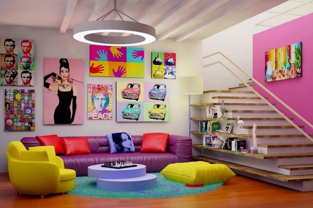 Phong cách thiết kế nội thất pop art